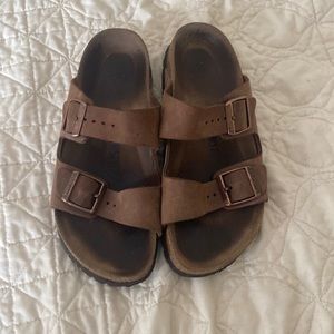 Brown Leather Birkenstocks
